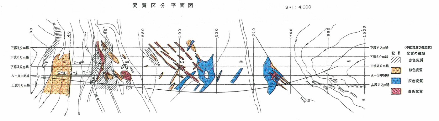 図―７　変質区分平面図